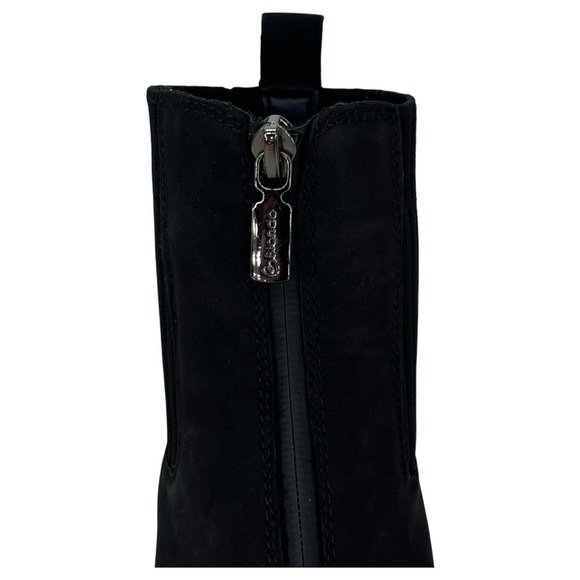 Aqua College Dream Black Nubuck Leather Waterproof Womens Ankle Boots Size 6.5M - Picture 7 of 13